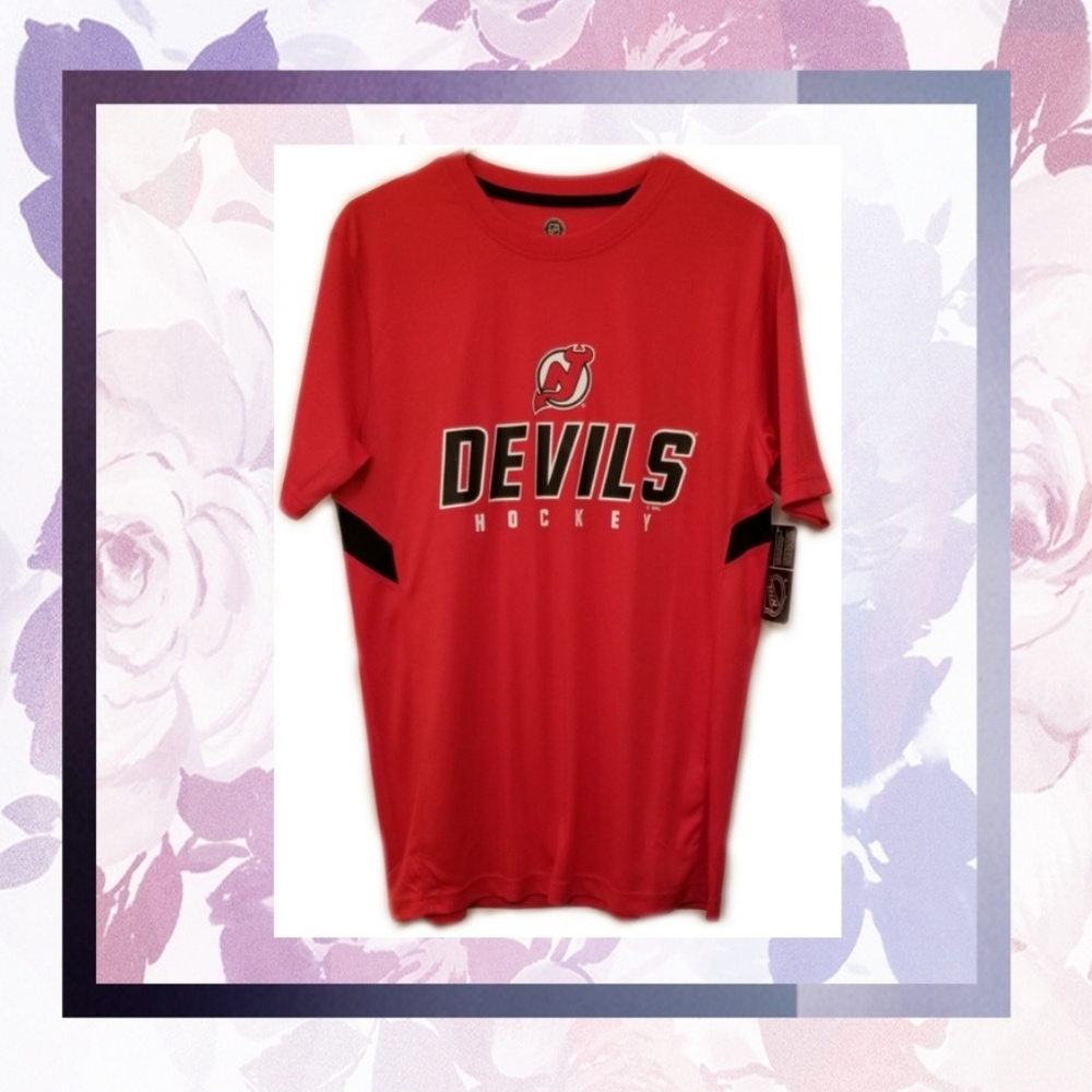 🆕 🏒🏒 Men's New Jersey Devil's Hockey T-shirt